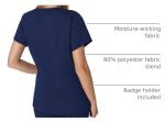 Hanes Women's Scrub Top, Comfort Fit 3-Pocket Healthcare Top for Women, Moisture-Wicking Medical Scrub Shirt
