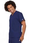Cherokee Unisex Scrub Set for Men & Women, V-Neck Top & Drawstring Cargo Pant, Easy Care & Fade Resistant – CK00044C, XL, Navy