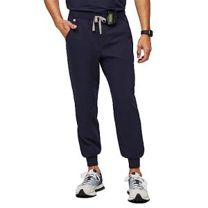 FIGS Tansen Jogger Scrub Pants for Men - Navy Blue, Short L