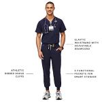 FIGS Tansen Jogger Scrub Pants for Men - Navy Blue, Short L