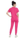 Eadflie Medical Scrubs Set for Women - Classic V-Neck Top & Jogger Pants with Stretch Nursing Uniform Scrub Suit