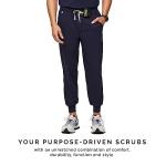FIGS Tansen Jogger Scrub Pants for Men - Navy Blue, Short L