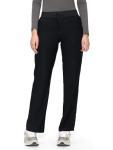COZYFIT Scrub Pants for Women - Straight-Leg Cargo Pants with 3 Pockets, Drawstring Scrub Pants,Black,XL