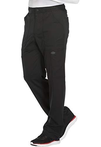 Dickies Dynamix Men Scrubs Pant Zip Fly Cargo DK110T, L Tall, Black