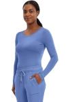 Healing Hands Under Scrubs for Women Long Sleeve Knits Women’s Medical Scrub Tee 5047 Melissa Underscrubs Ceil L