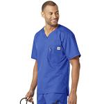 Ripstop & Sub-Scrubs Men's Utility Scrub Top Royal