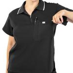 Reinwaete Scrubs for Women Set—Stretch Medical Uniform Scrubs—Zipper Stand Collar Top and Stretch Work Pants Set with 11 Multi-Function Pockets