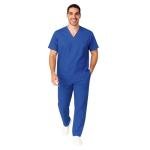 Men's True Navy Blue XXXL Scrub Set