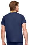 allheart Scrubs for Women and Men Medical Scrub Set with V-Neck Top & Cargo Pants, Unisex Nursing Uniform with 5 Pockets, M, Navy
