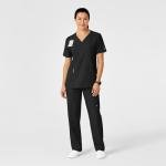 WonderWink W123 Black Unisex Multi-Cargo Scrub Pant