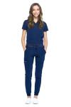 Unisex 4-Way Stretch Jogger Scrub Set - Navy