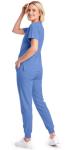Eadflie Scrubs for Women Set - 8-Pocket V-Neck Scrub Uniform | Stretch Jogger Pants (Sky Blue/L) | Medical Workwear for Nurses, Dentists, Pet Care