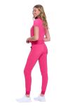 Women's Cool Stretch Yoga Jogger Scrub Set - Hot Pink