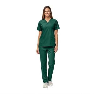 True Hunter Green Unisex Scrub Set, XL
