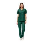 True Hunter Green Unisex Scrub Set, XL