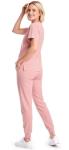 Eadflie Scrubs for Women Set - 8-Pocket V-Neck Scrub Uniform | Stretch Jogger Pants (Pink/M) | Medical Workwear for Nurses, Dentists, Pet Care