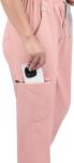 Eadflie Scrubs for Women Set - 8-Pocket V-Neck Scrub Uniform | Stretch Jogger Pants (Pink/M) | Medical Workwear for Nurses, Dentists, Pet Care