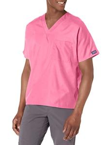 CHEROKEE womens Originals Unisex V-neck Medical Scrubs Shirt, Shocking Pink, XX-Large US
