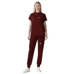 Eipnare Scrubs for Women Set - Nurse Uniform Jogger Suit Stretch Top & Pants with 11 Pockets for Nurse Esthetician Workwear