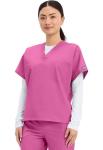 CHEROKEE womens Originals Unisex V-neck Medical Scrubs Shirt, Shocking Pink, XX-Large US