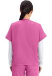 CHEROKEE womens Originals Unisex V-neck Medical Scrubs Shirt, Shocking Pink, XX-Large US