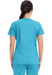Cherokee Medical Women's Scrub Top V-Neck Modern Classic Fit with 3 Pockets, Ultra Soft and 2-Way Stretch Fabric - WW620, XS, Turquoise
