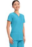 Cherokee Medical Women's Scrub Top V-Neck Modern Classic Fit with 3 Pockets, Ultra Soft and 2-Way Stretch Fabric - WW620, XS, Turquoise