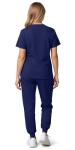 Sumincarly Scrubs for Women Set - Scrub Sets for Woman,V-Neck Top & Jogger Pants - 8 Pockets,Medical Workwear for Nurses，Scrub Uniform,Navy Blue Scrubs for Women,Uniformes De Enfermeras De Mujer
