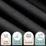 Eipnare Women's Medical Scrub Pants, Soft Stretch Yoga Jogger with Elastic Drawstring Waistband, Mid-Rise Slim Fit Cargo Pants, Pocket-Packed, Ribbed Ankle Cuffs, High Elastic Breathable, Black, S