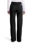 Dickies Womens Signature Mid Rise Drawstring Cargo Medical Scrubs Pants, Black, X-Large Petite US