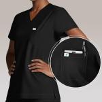 Eipnare Scrubs for Women Set Nurse Suit - V-Neck Medical Top & Stretch Jogger Pants for Nurse Workwear Uniform Scrub, Esthetician and Pet Care