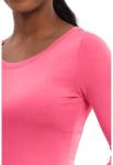 Healing Hands Women's Underscrub Soft Knit Melissa Longsleeve Scrub Tee with Breathable & Easy Care Fabric 5047, Carnation Pink L
