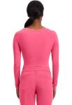 Healing Hands Women's Underscrub Soft Knit Melissa Longsleeve Scrub Tee with Breathable & Easy Care Fabric 5047, Carnation Pink L