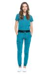 Dagacci Medical Uniform Jogger Scrubs for Women Set and Men Unisex 4-Way Stretch Scrub Sets, Teal Green, S