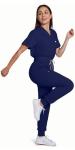Sumincarly Scrubs for Women Set - Scrub Sets for Woman,V-Neck Top & Jogger Pants,Medical Workwear for Nurses