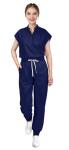 Navy Blue Women's Jogging Scrub Set