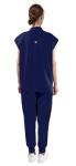 Navy Blue Women's Jogging Scrub Set
