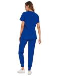 COZYFIT Scrubs for Women Set - Stretch V-Neck Scrub Top & Jogger Pant with 8 Pockets, Yoga Waistband, Anti Wrinkle, Slim Fit Women Scrubs