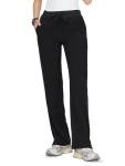 floralhue Women's Scrub Pants - Breathable & Soft Straight-Leg Pull-on Cargo Pant,Drawstring Bottoms with 3 Pockets,Black,XS