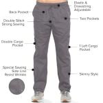 Dagacci Medical Uniform Womens and Mens Scrubs Set Medical Scrubs Shirt Top and Pant, Pewter Gray, Medium,