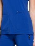Cherokee Women's Galaxy Blue V-Neck Scrub Top