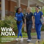 Wink Scrubs for Women, Nova, Joggers Utility Pants with Drawstring and 7 Pockets Haze