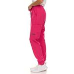 Nautica Scrub Pants for Women, Breathable Drawstring Jogger Scrubs for Women, 5 Pocket Stretch Soft Scrub Bottoms for Woman Fuschia