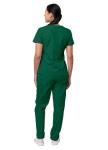 Sivvan Scrubs for Women - Mock Wrap & Cargo Pants Scrub Set - S8401 - Hunter Green - 2X