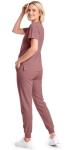 Eadflie Scrubs for Women Set - 8-Pocket V-Neck Scrub Uniform, Stretch Jogger Pants, Medical Workwear for Nurses, Pet Care (Flesh Pink/M)