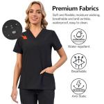 Women's V-Neck Scrub Top & Jogger Pants Set