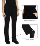Healing Hands Women's Scrub Pant Tori Cargo Bottoms with 5 Pockets and 2-Way Stretch Fabric 9133P, M Petite, Black