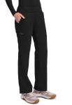 Healing Hands Women's Scrub Pant Tori Cargo Bottoms with 5 Pockets and 2-Way Stretch Fabric 9133P, M Petite, Black