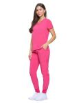 Hot Pink Essential Cool Stretch Scrub Set for Women