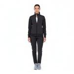 Monarch Women's Black Zip Scrub Warm-Up Jacket
